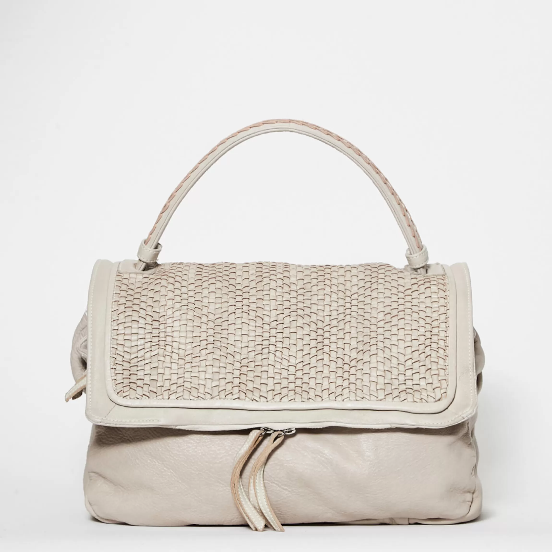 Reptile's House Basket-Handtasche Creme*Damen Taschen