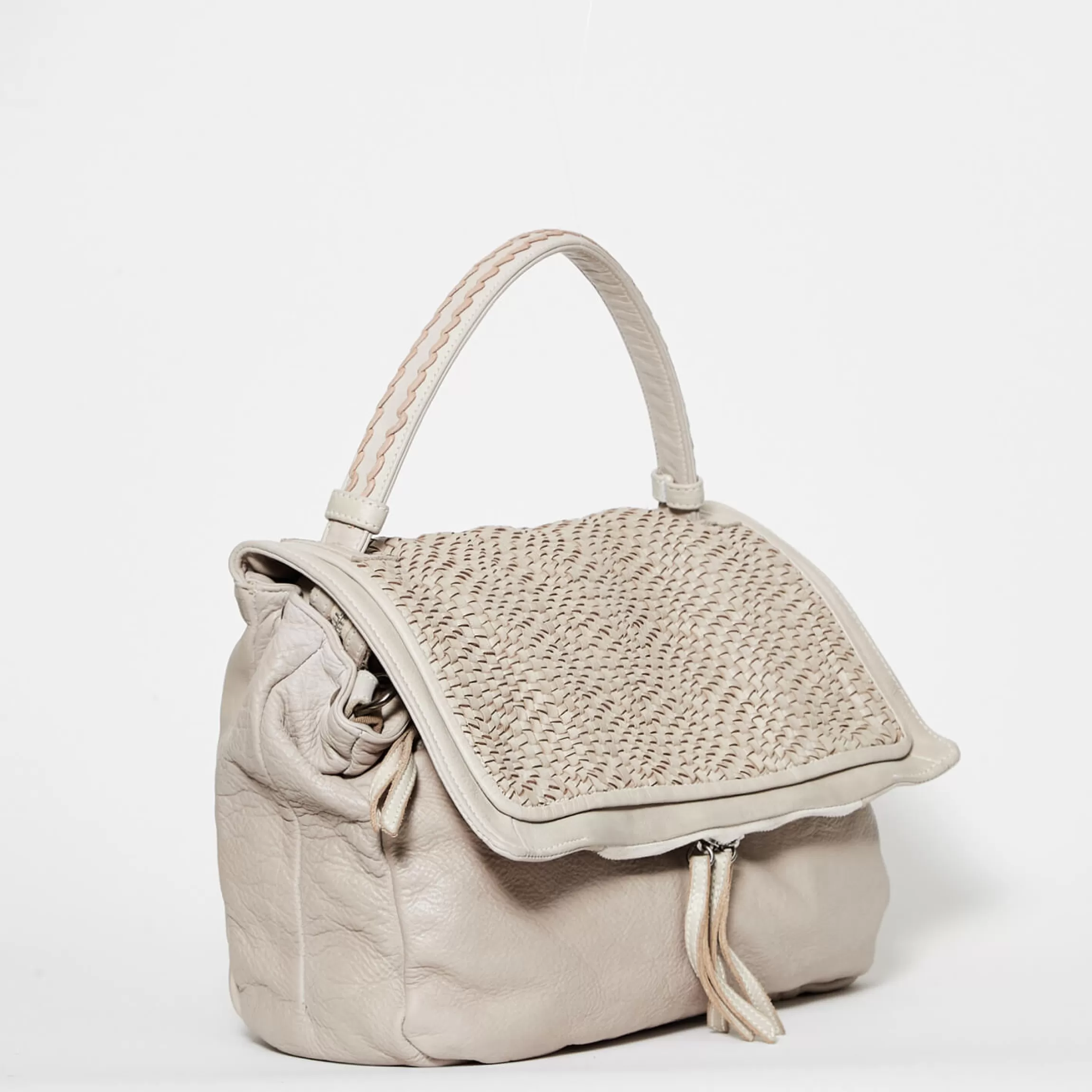 Reptile's House Basket-Handtasche Creme*Damen Taschen